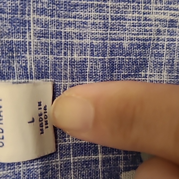 Old Navy Pre-loved Navy and White flower print dress. - Picture 5 of 7